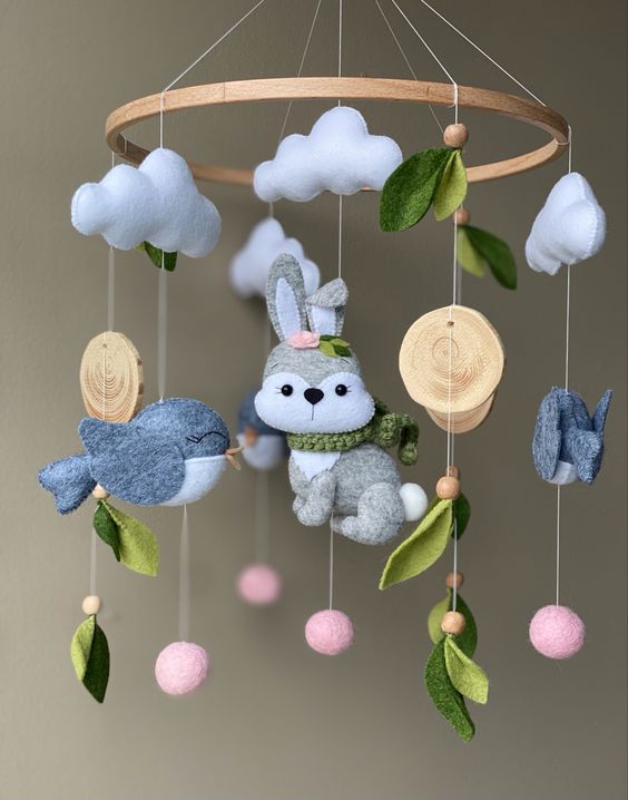 Idei decorare camera bebelusi - decoratiuni handmade