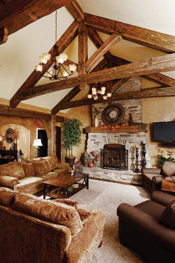 living rustic traditional