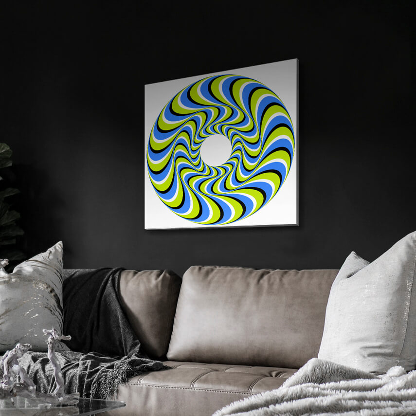 Tablou canvas Spirala Albastru-Verde 3 - Pepanza.ro