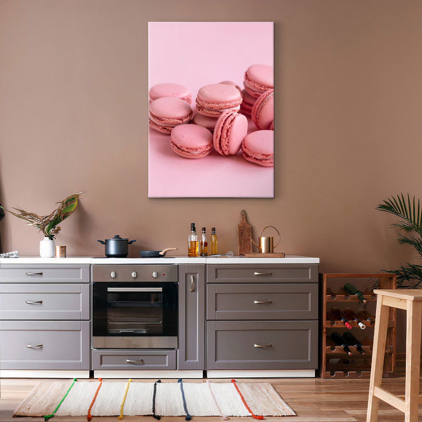 Tablou canvas Pink macarons 3 - Pepanza.ro