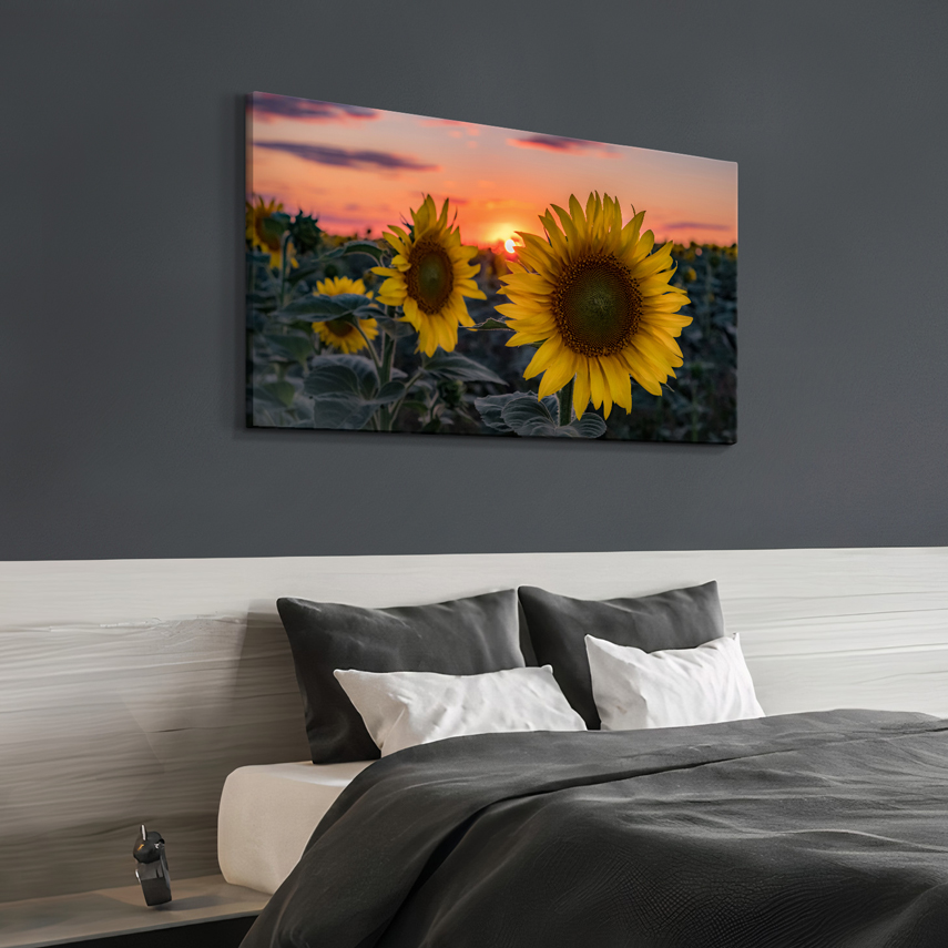 Tablou canvas Sunflower at sunset 3 - Pepanza.ro