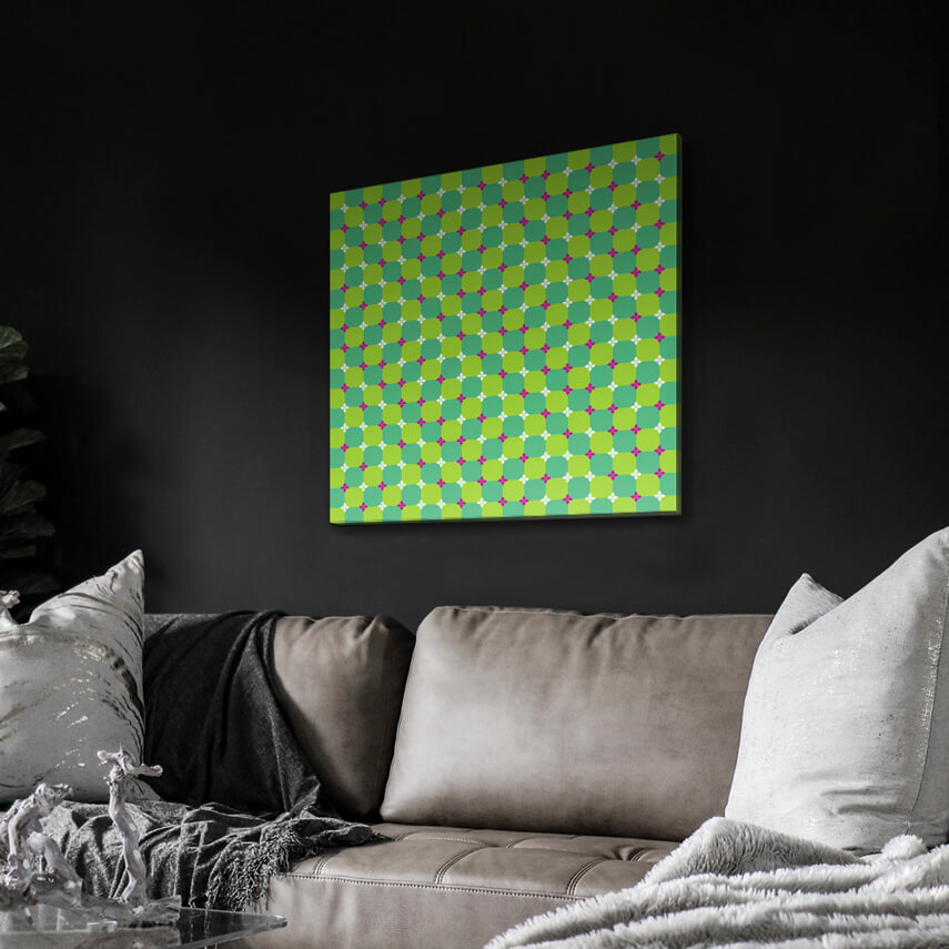 Tablou canvas Cercuri Verzi 3 - Pepanza.ro
