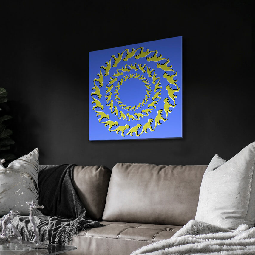 Tablou canvas Spirala cu Dinozauri 3 - Pepanza.ro