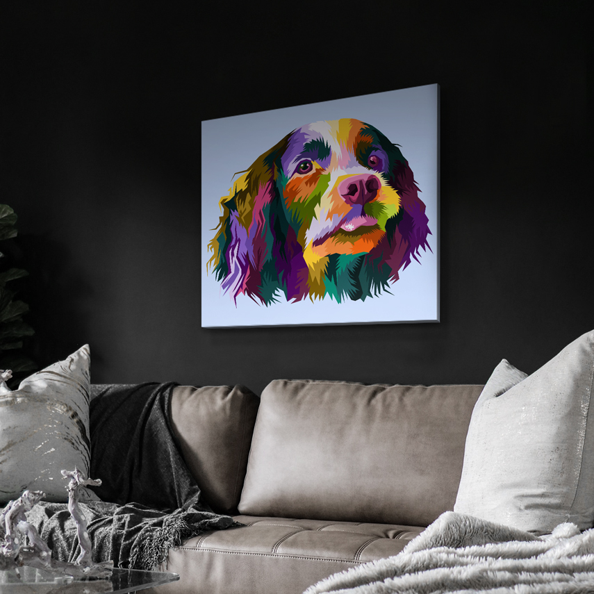 Tablou canvas Colorful pop art dog 3 - Pepanza.ro