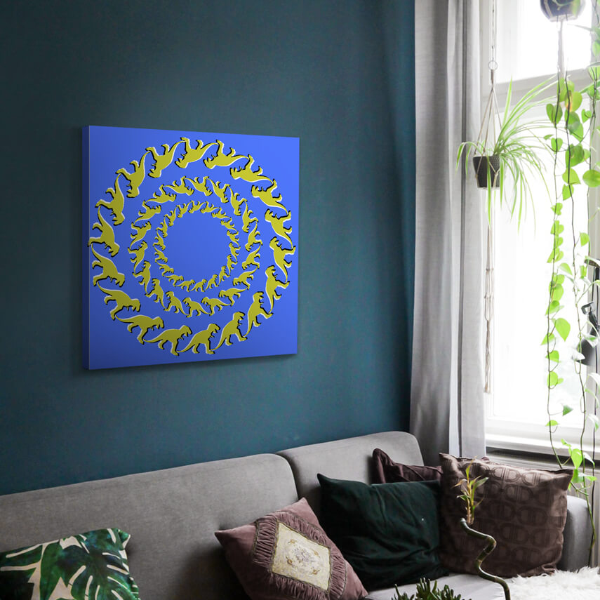 Tablou canvas Spirala cu Dinozauri 2 - Pepanza.ro