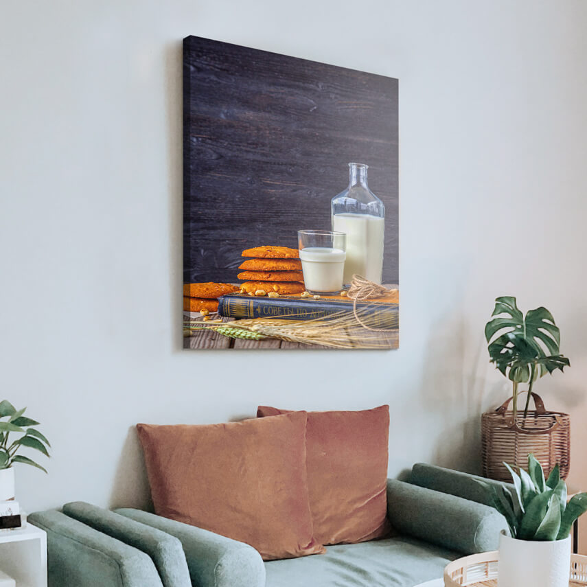 Tablou canvas Lapte si prajituri 2 - Pepanza.ro
