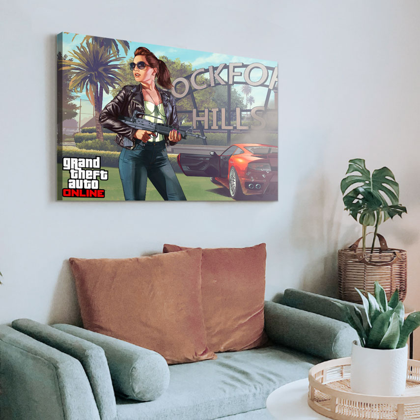 Tablou Jocuri Video Grand Theft Auto - Woman 2 - Pepanza.ro
