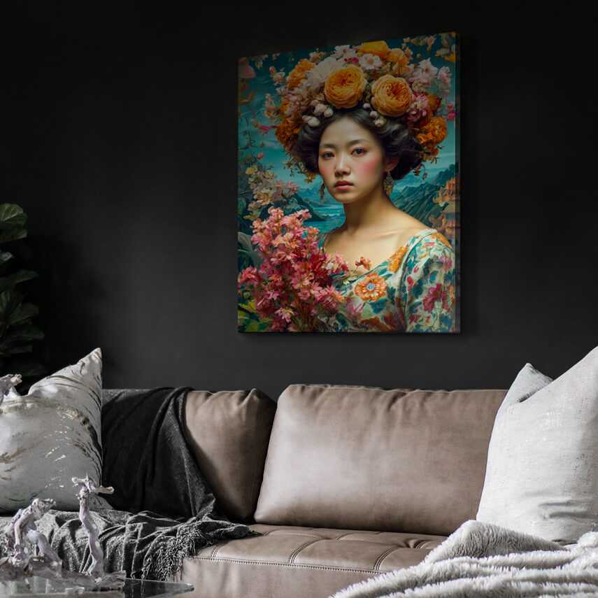 Tablou canvas Portret Floral Regal 3 - Pepanza.ro