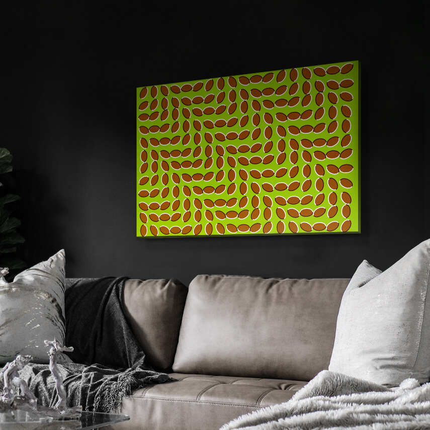 Tablou canvas Miscare Portocaliu-Verde 3 - Pepanza.ro