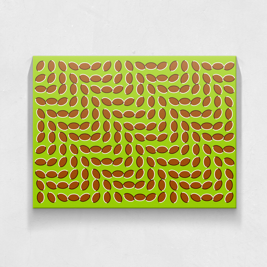 Tablou canvas Miscare Portocaliu-Verde- Pepanza.ro