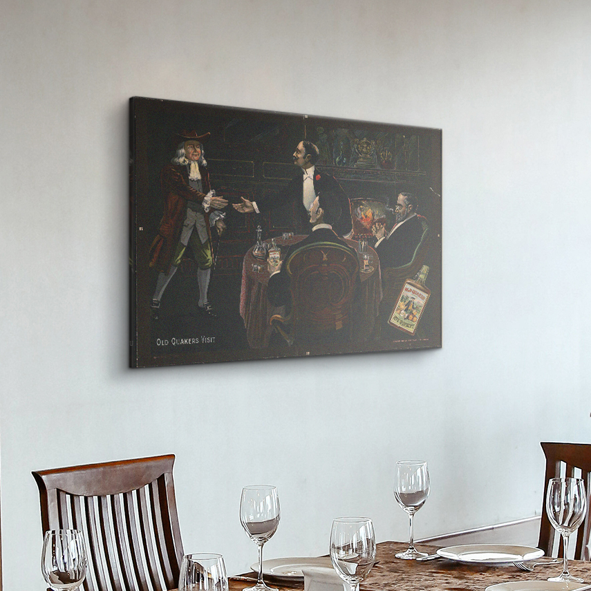 Tablou canvas Restaurant Discutii in miez de noapte 3 - Pepanza.ro