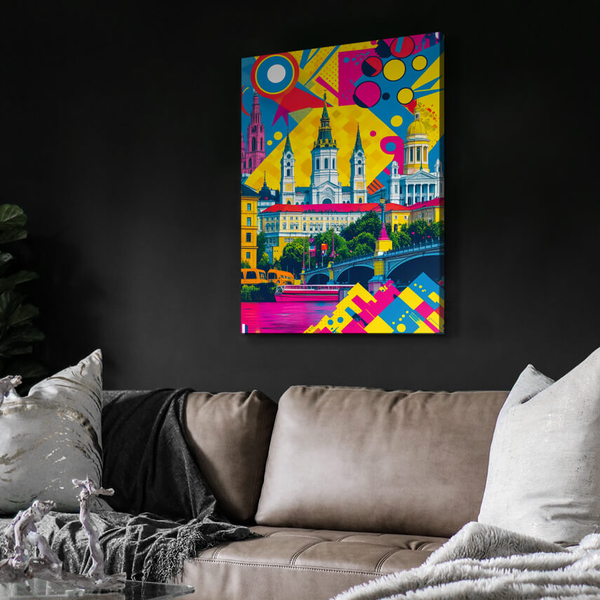 Tablou canvas Oras in Stil Pop-Art 3 - Pepanza.ro