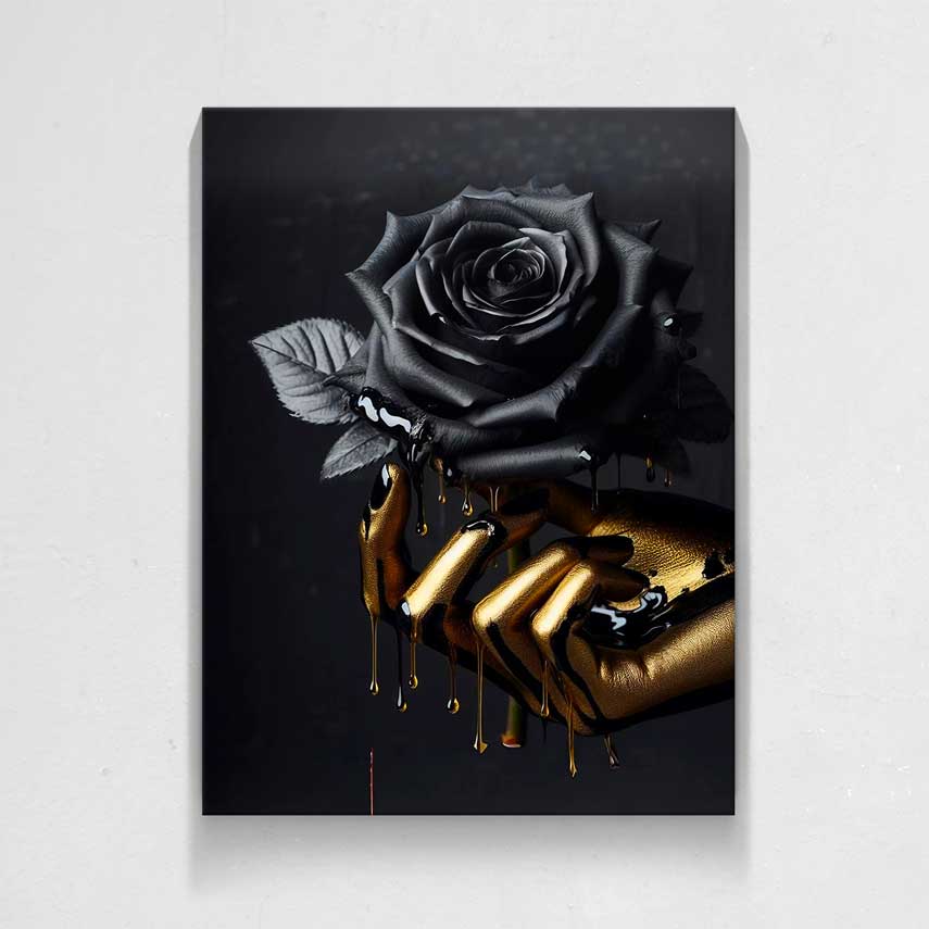 Tablou canvas Trandafir negru- Pepanza.ro