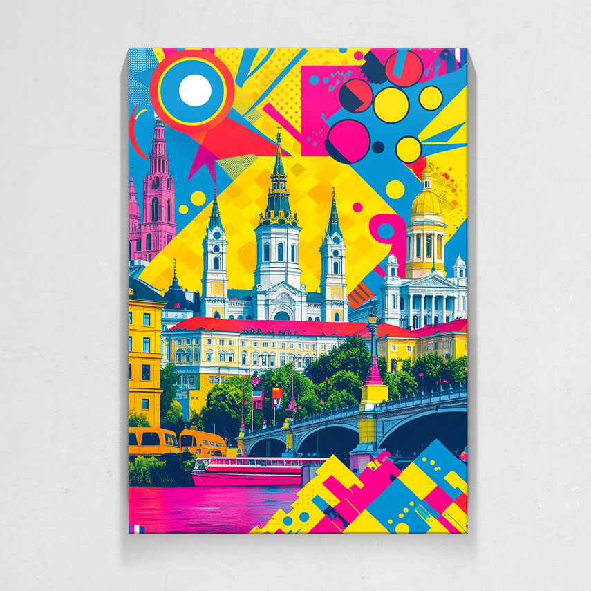 Tablou canvas Oras in Stil Pop-Art- Pepanza.ro