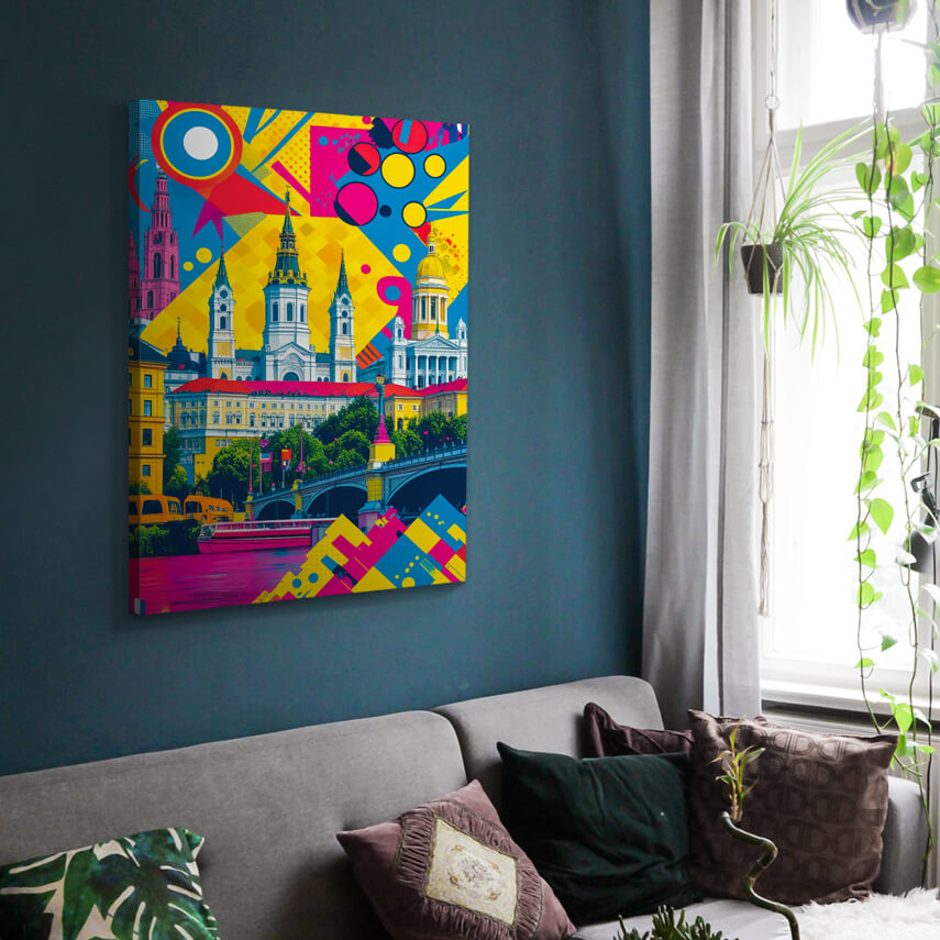 Tablou canvas Oras in Stil Pop-Art 2 - Pepanza.ro