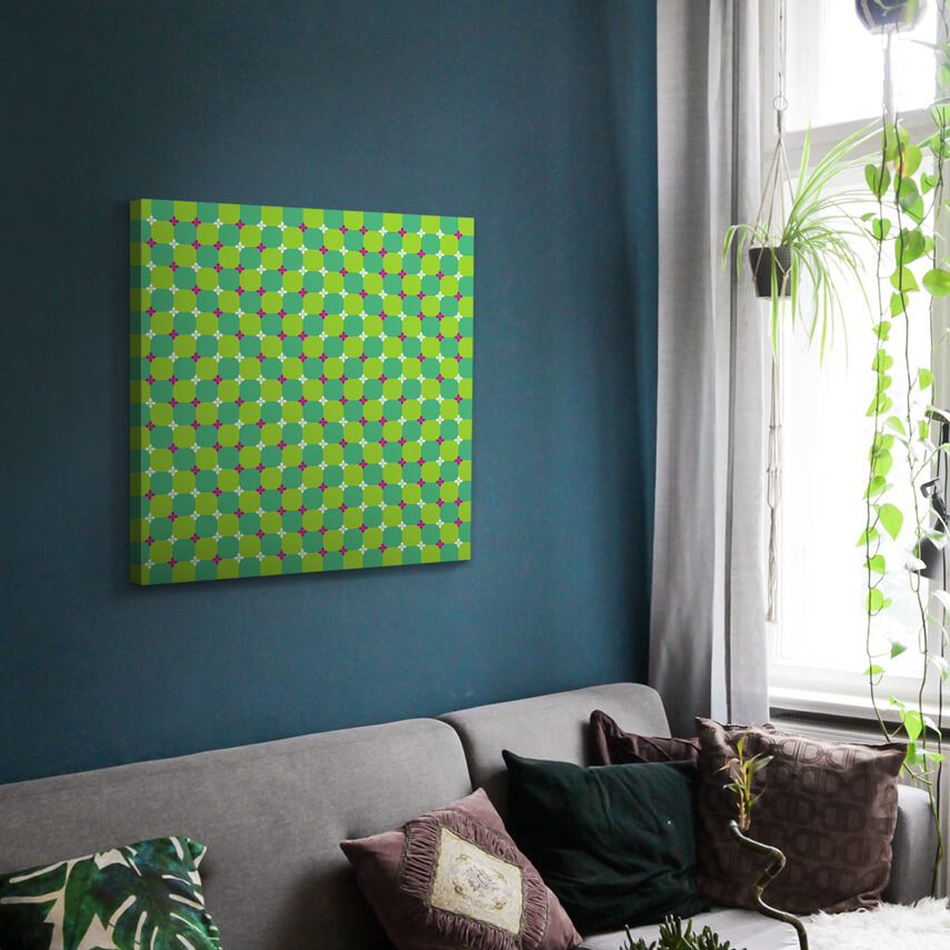 Tablou canvas Cercuri Verzi 2 - Pepanza.ro