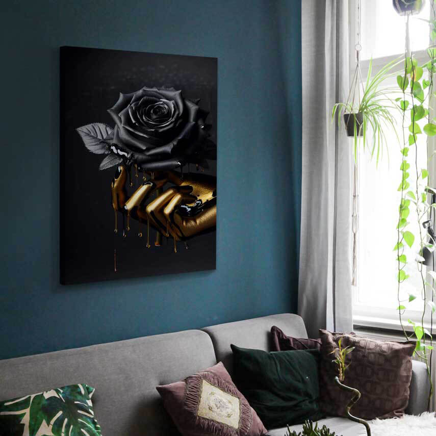 Tablou canvas Trandafir negru 2 - Pepanza.ro